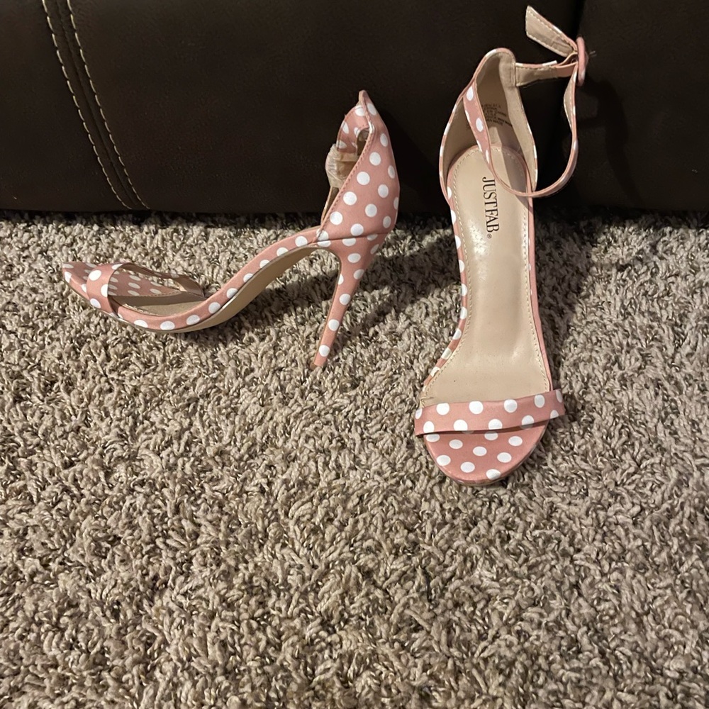 Pink/White Pollka Dot shoes